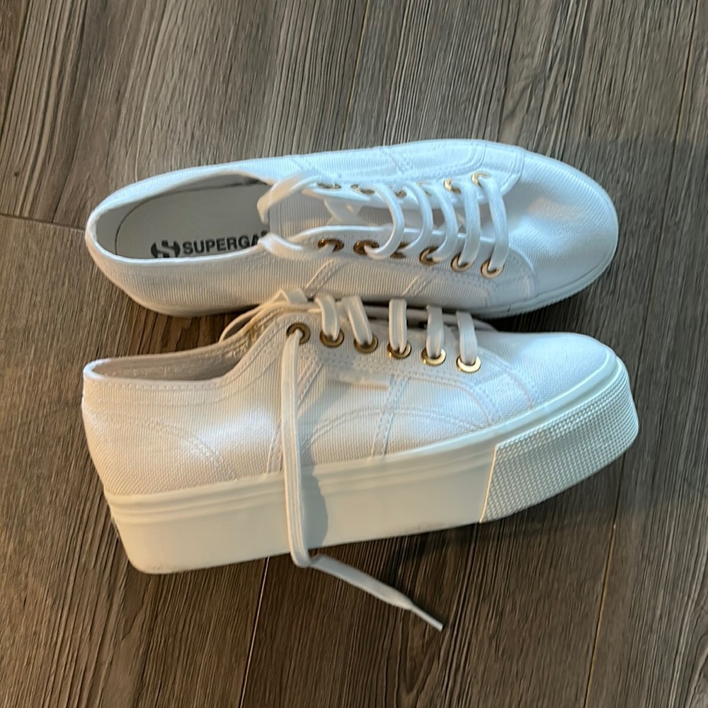 Superga platform sneakers size 9